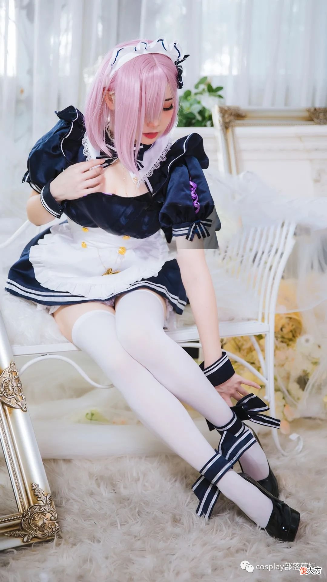 【时尚一点】cos：玛修同人女仆装cos正片@焖焖碳