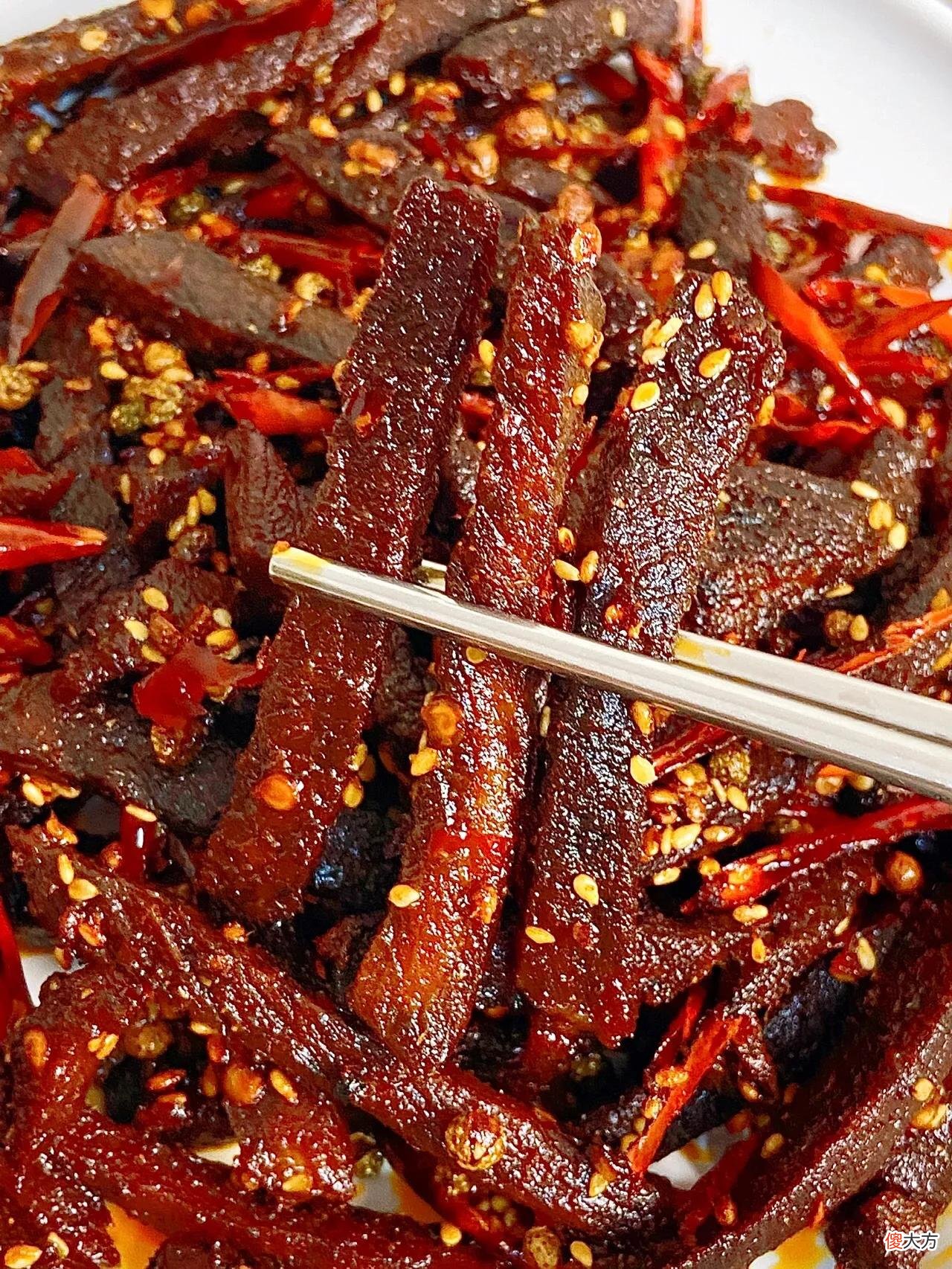 我妈做的麻辣牛肉干??太好吃了…家人们快试试