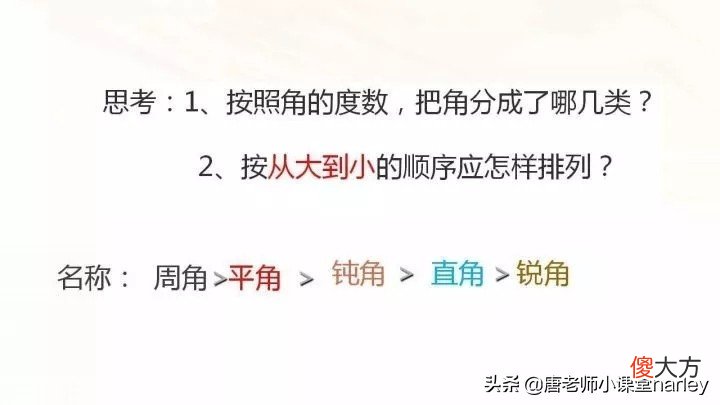 第三单元角的度量整理与学习 数学第三单元角的度量