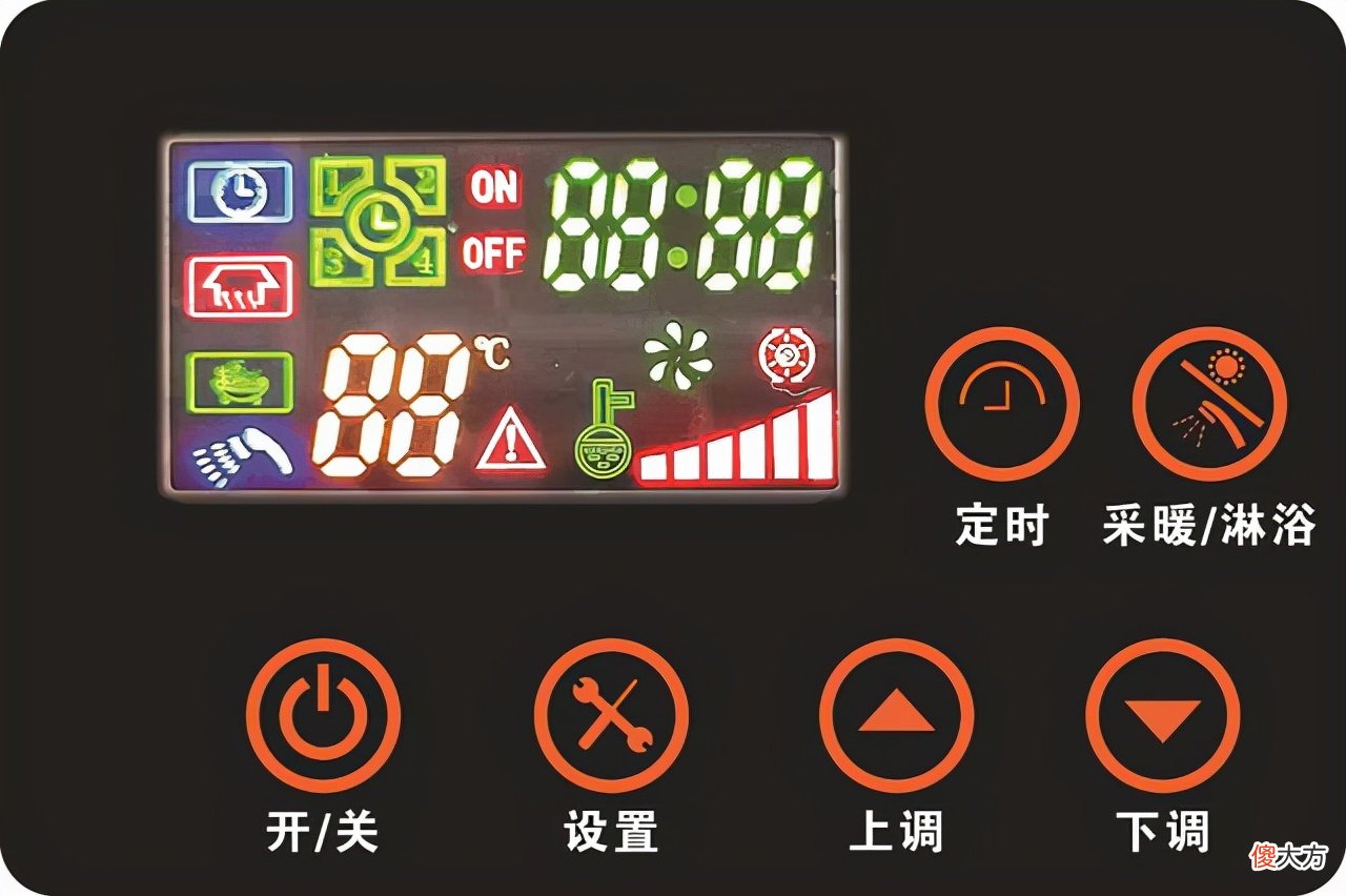 壁挂炉显示屏上图标什么意思 壁挂炉上的图标分别代表什么意思