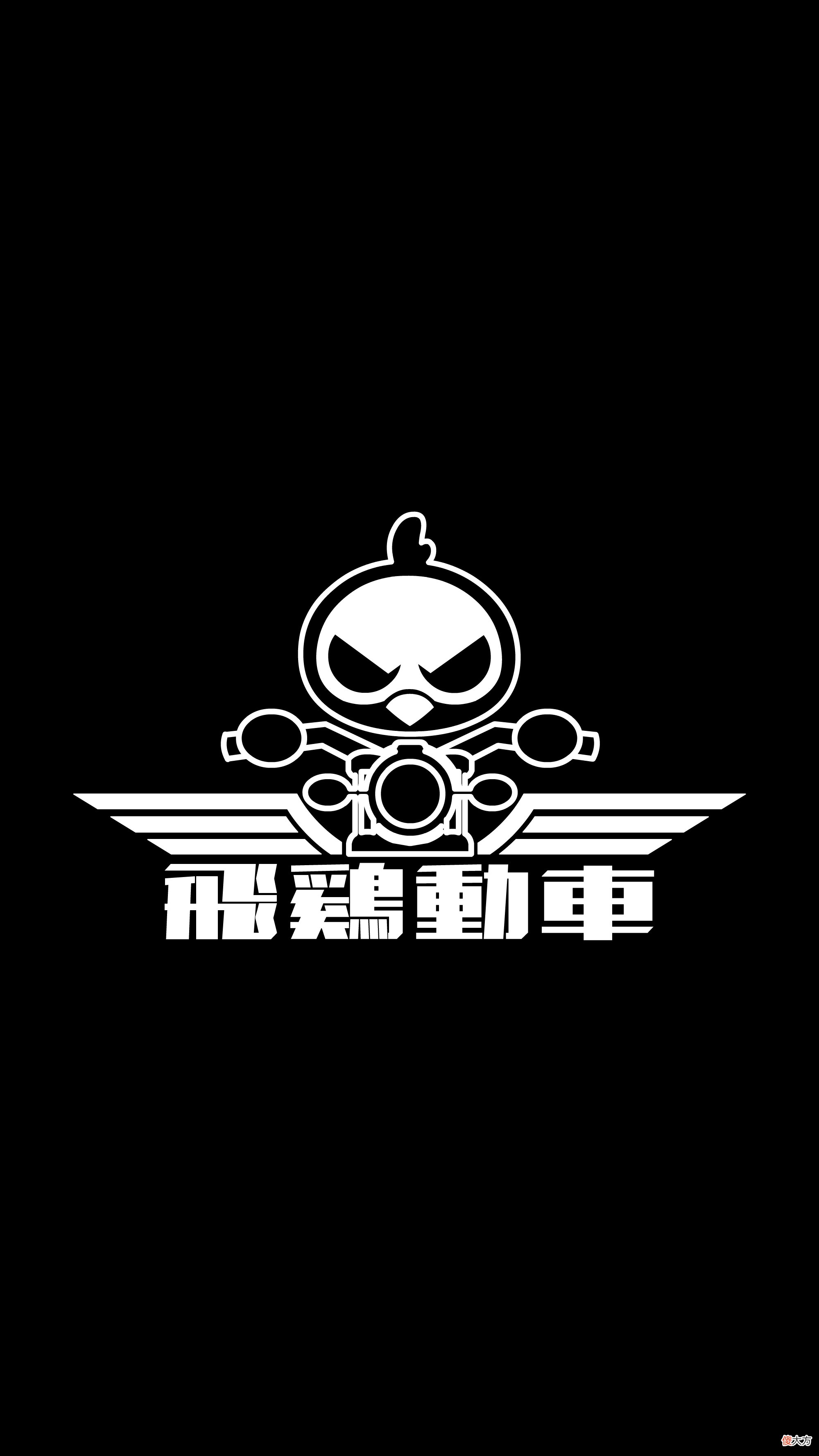 暗黑潮牌壁纸：让你超爱的骷髅星黑眼圈生肖鸡手机壁纸