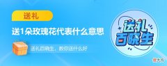 送1朵玫瑰花代表什么 送1朵玫瑰花代表什么意思
