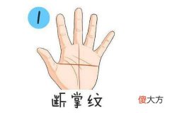 右手断掌手相看运势好不好