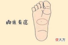 脚底痣看你有几分福气
