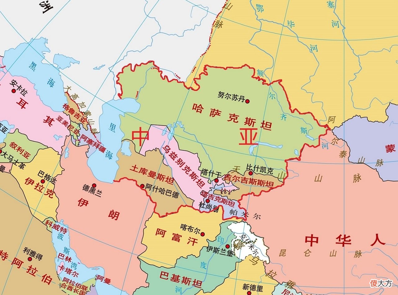 哪一个分区的国家数量最多 国家分几个区域