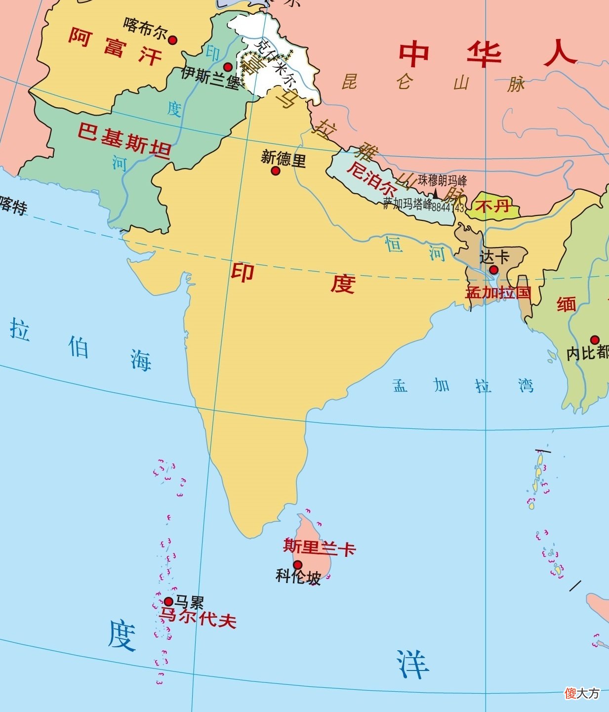 哪一个分区的国家数量最多 国家分几个区域