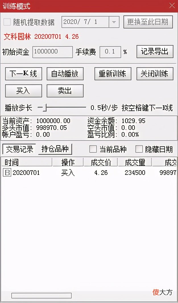 炒股软件中的实盘和复盘工具 股票复盘工具