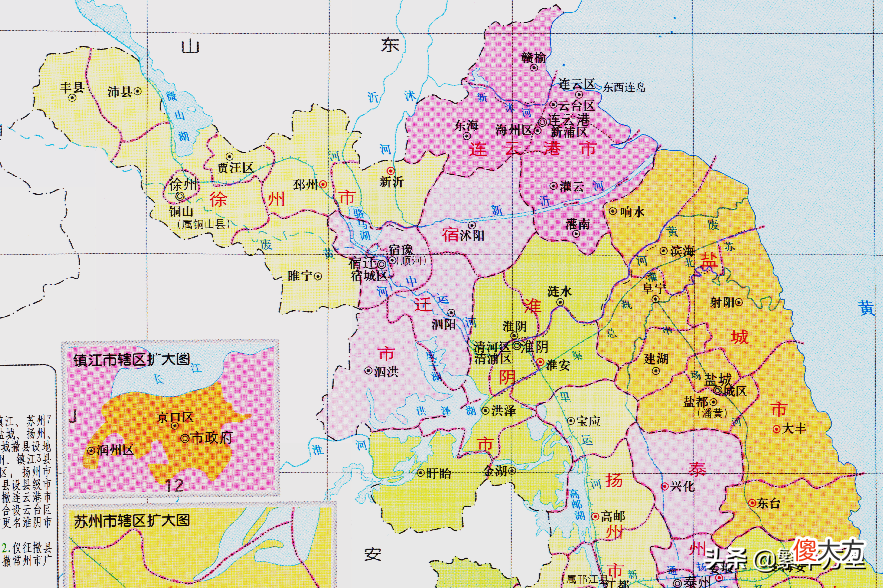 江苏省的地域调整 江苏省的区划调整