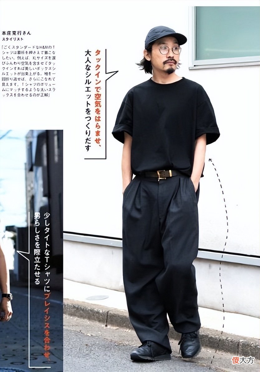 【时尚一点】黑色T恤简约不单调,夏季学会这3种搭配技巧,造型满满的潮流感