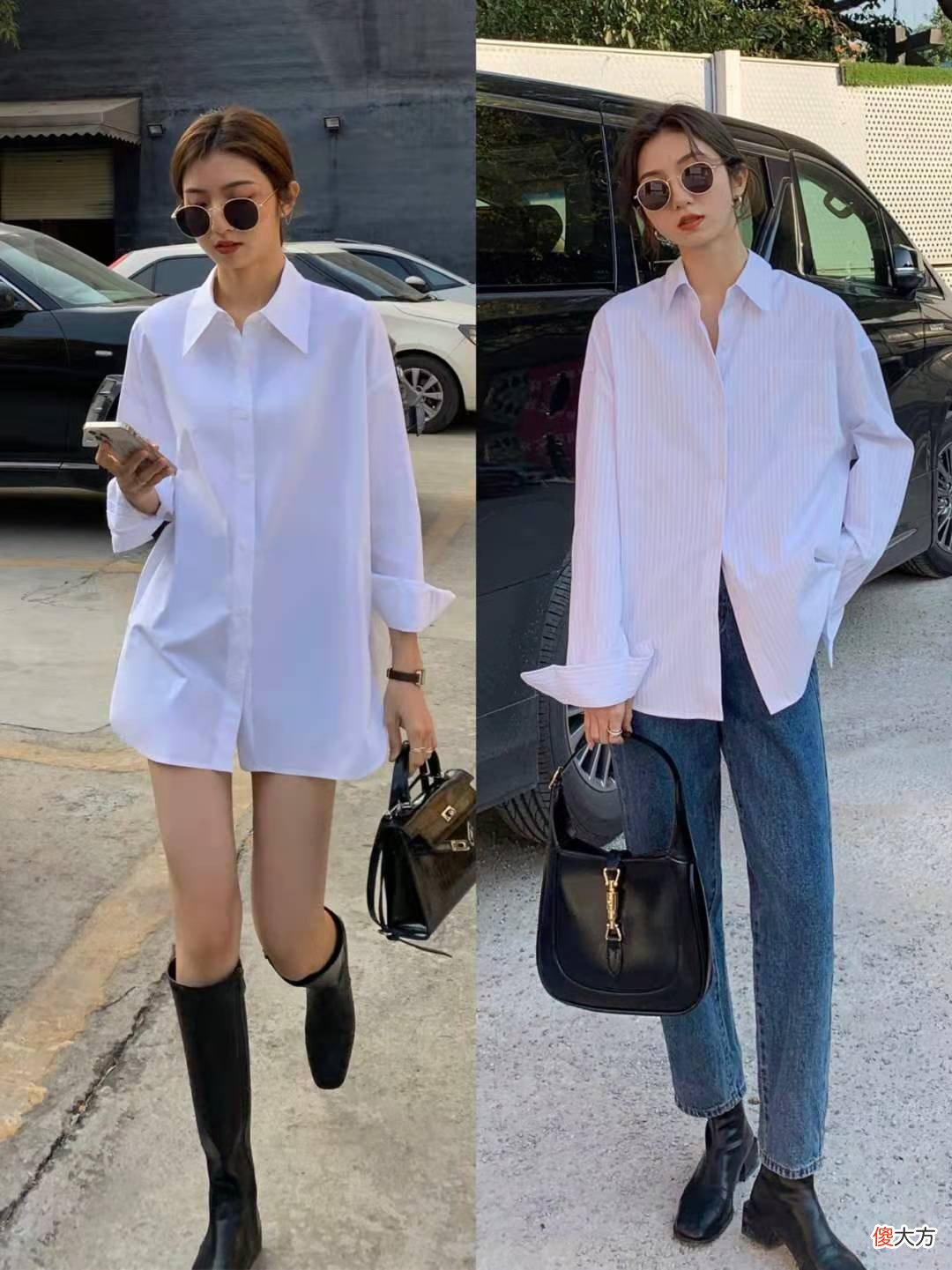 【时尚一点】“衬衫”的高级感，只有会穿的人才懂，不信的话，你瞧这位博主
