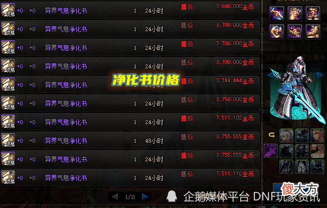 【游戏迷】DNF：5.10版本开服后，新魔盒可交易产物价格一览，武器模具200W金币