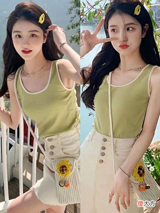 【时尚一点】夏天快把“彩色背心”穿起来！时尚减龄，照这样搭配美翻了