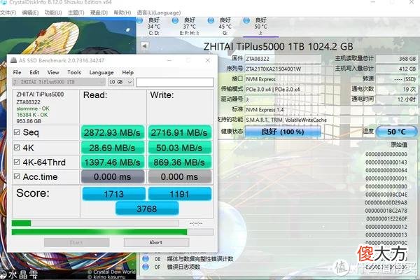【就爱时尚】超强温控---致态TiPlus5000 1TB测试