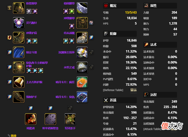 【游戏世界】魔兽世界tbc怀旧熊坦克p4新装备推荐，熊坦篇