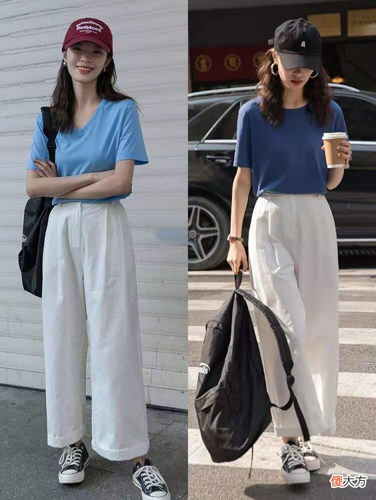 【就爱时尚】“纯色T恤”下面搭什么才不土？试试这4种下装，洋气又显气质