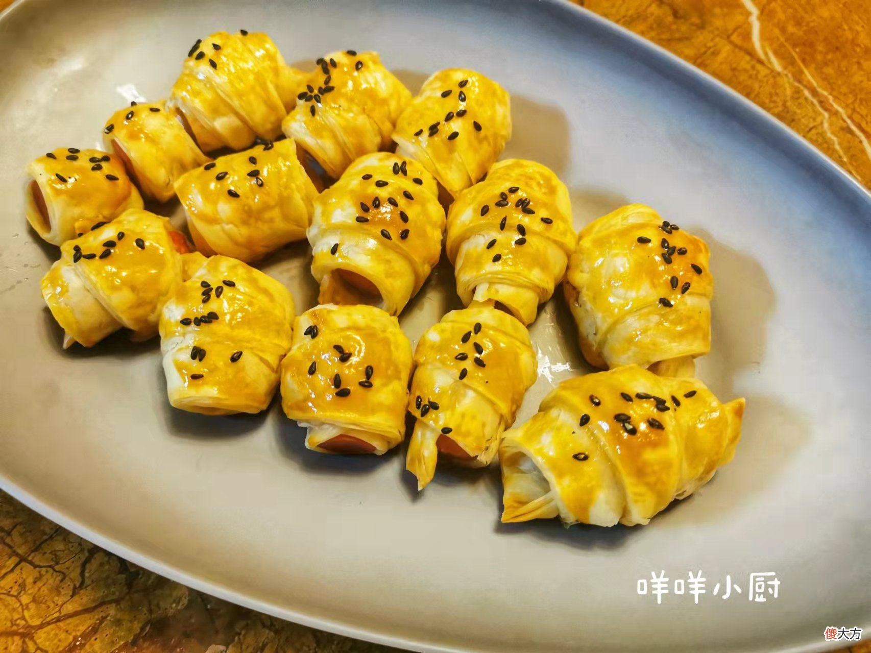 无需揉面的迷你可颂，酥脆鲜香，看过的都会做了，喜欢的看过来