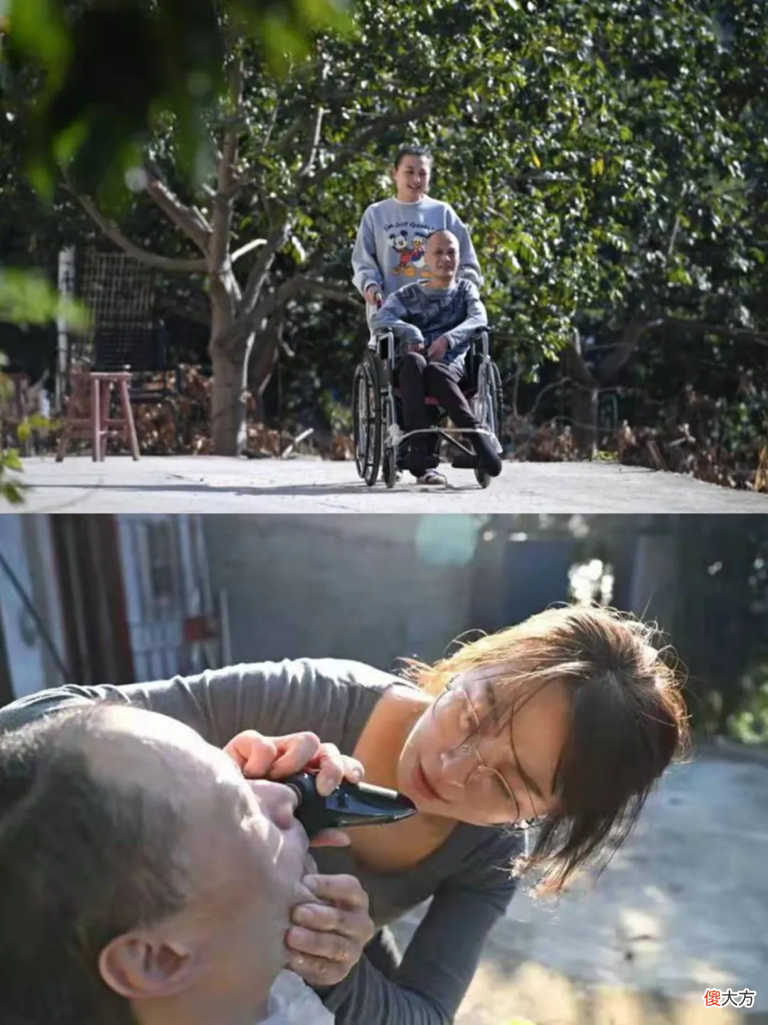 与瘫痪父亲相依为命 照顾瘫痪父亲