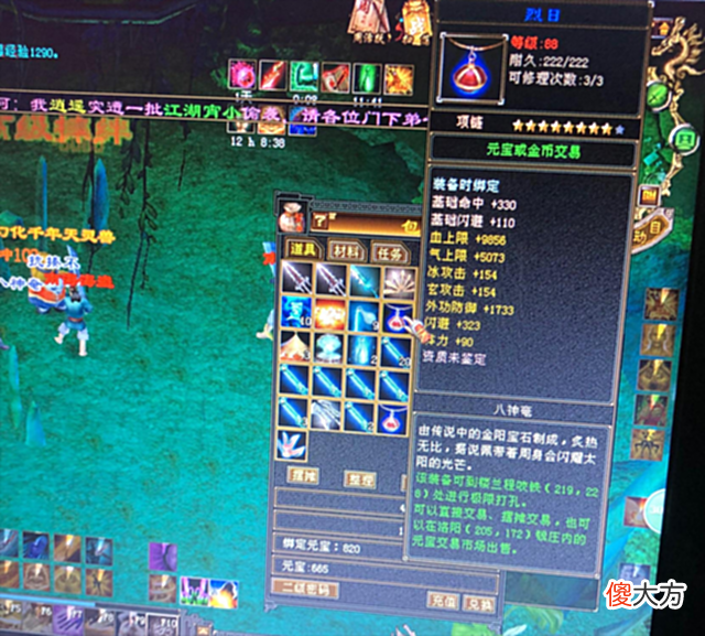 【游戏迷】天龙怀旧服：老玩家8000元宝出极品冰毒八星血链，网友开价30万