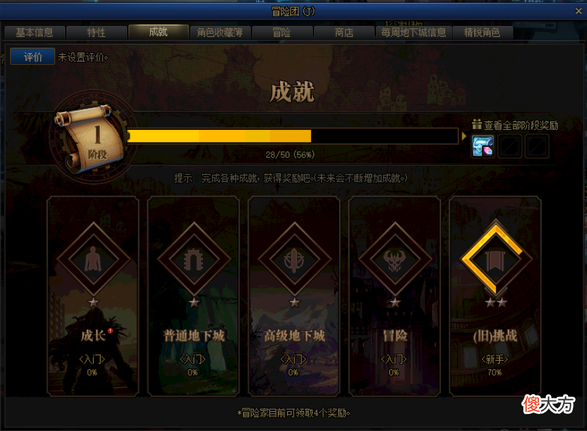 【游戏世界】dnf：冒险团等级扩张新增成就系统