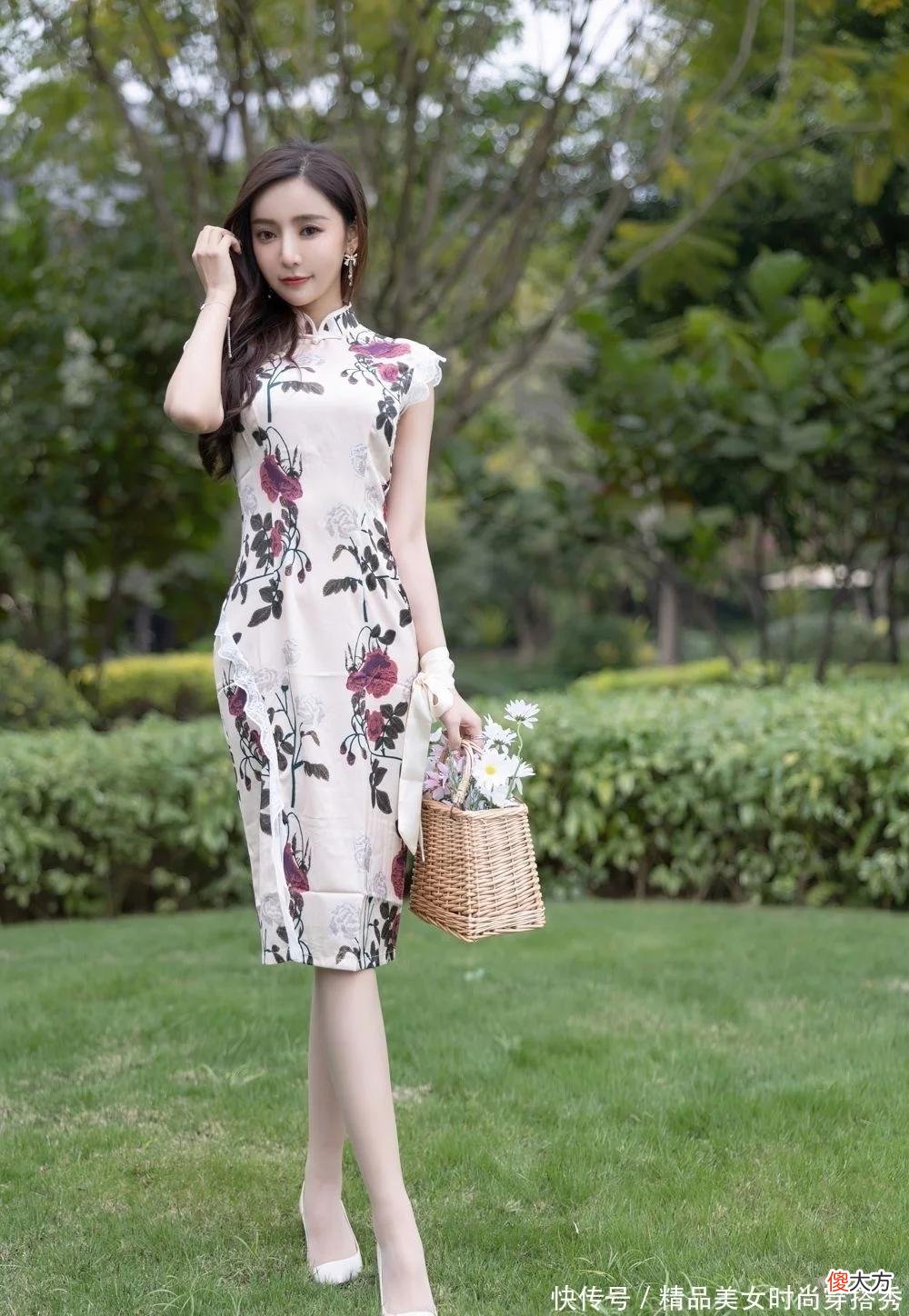 【时尚一点】国色天香，凤凰来仪，改良版旗袍，清新典雅又韵味十足