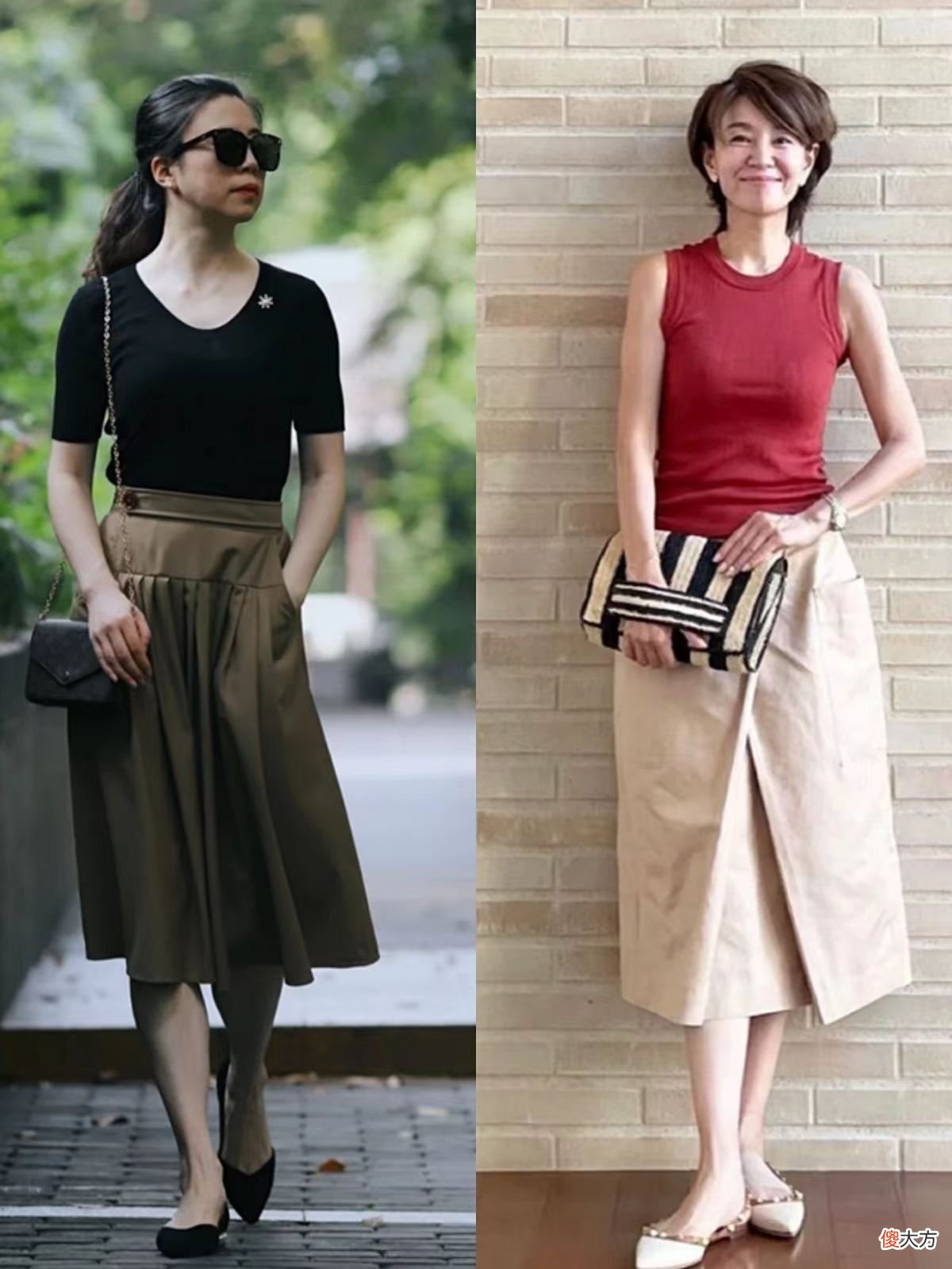 【时尚一点】50岁女人穿“纯色裙子”时，建议选这几种“高级色”，优雅提气质
