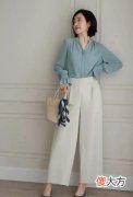 【就爱时尚】这才是适合50岁女人的阔腿裤穿搭，不扮嫩也不老气，显瘦又高级