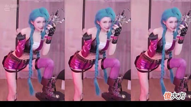 【游戏世界】RNG编外女队员cos金克斯？坏空空花式应援，网友直呼：支持你！