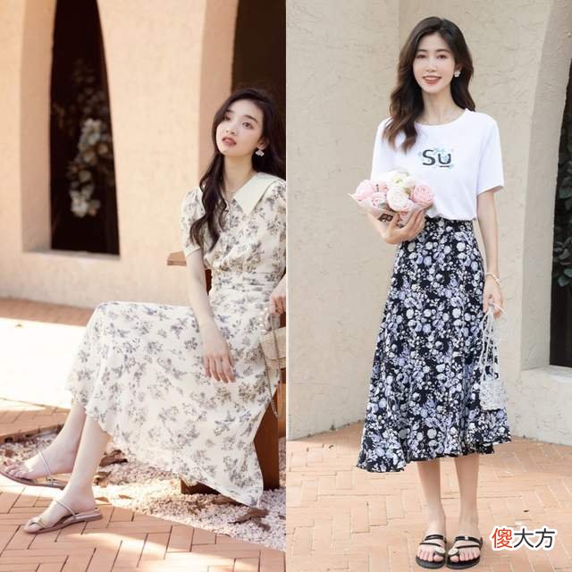 【时尚一点】“碎花裙”才是夏天正确的打开方式，优雅甜美有气质，美到骨子里
