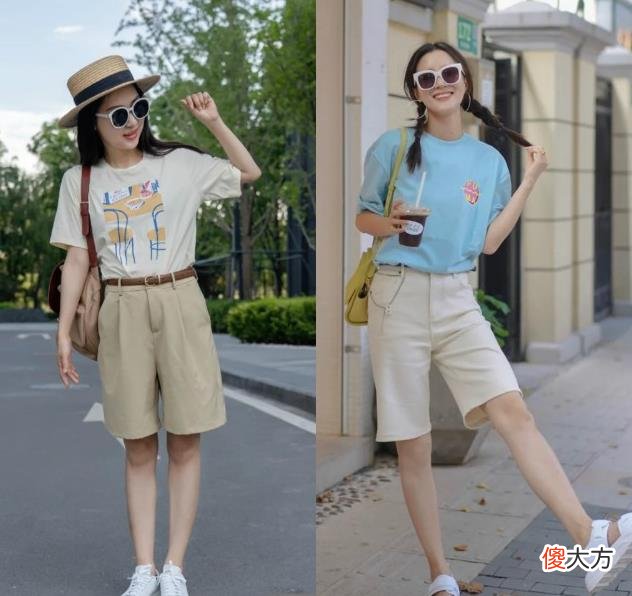 【时尚一点】夏天穿T恤，配“裤子”还是“裙子”更时髦？其实这样穿更洋气