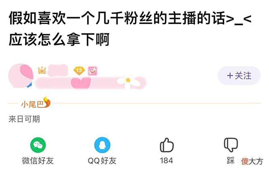 【游戏世界】王者荣耀：妹子喜欢上一名小主播，问网友如何把他追到手？