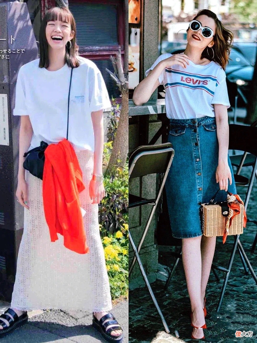【就爱时尚】30女人的优雅，都藏在色彩跳跃中，“T恤半身裙”也浪漫出彩