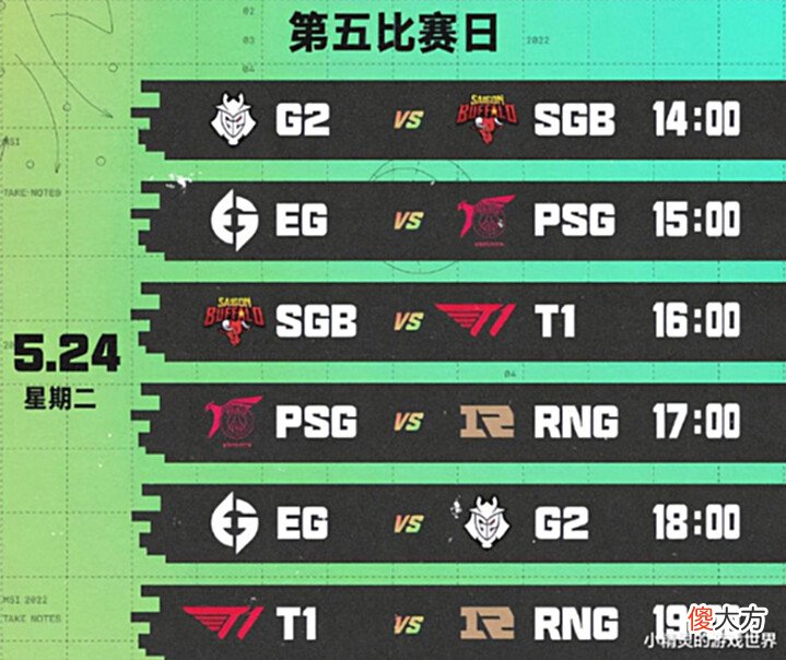 【游戏世界】对抗赛赛程公布,T1和G2打响揭幕,RNG将在21号遇上T1