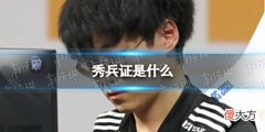 【游戏世界】秀兵证是什么lol秀兵证是什么梗