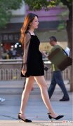 【就爱时尚】典雅型黑色短裙，蕾丝袖的设计，格外抢眼