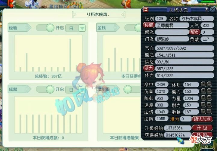 【游戏世界】梦幻西游：129级青花瓷号出1116伤狮驼神器，喜狼当场出价150万