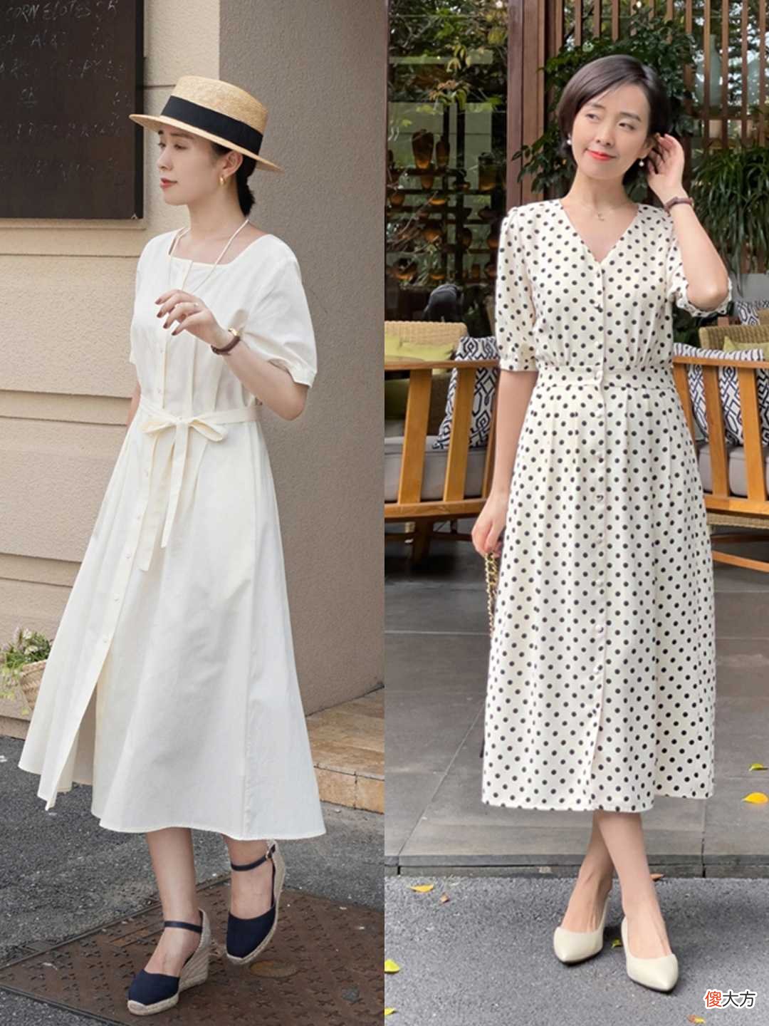 【时尚一点】夏季别总穿牛仔裤，气质女人都用这3条连衣裙凹造型，温柔知性