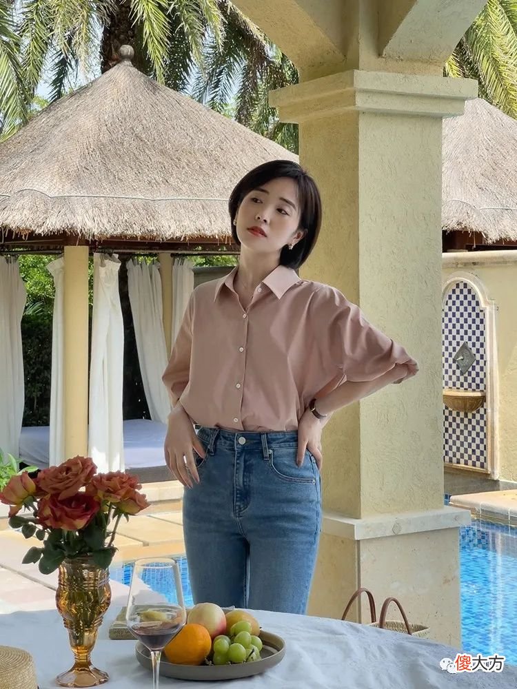 【时尚一点】夏天“粉色衬衫”这样搭，很容易穿出高级感！简约日常还实用