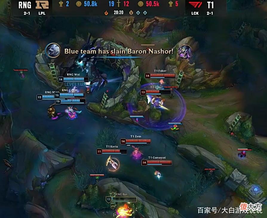 【游戏迷】MSI对抗赛：GALA超神卡莎无畏冲锋，RNG1:0T1