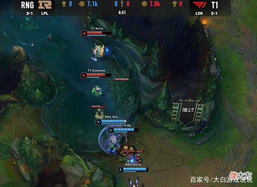 【游戏迷】MSI对抗赛：GALA超神卡莎无畏冲锋，RNG1:0T1