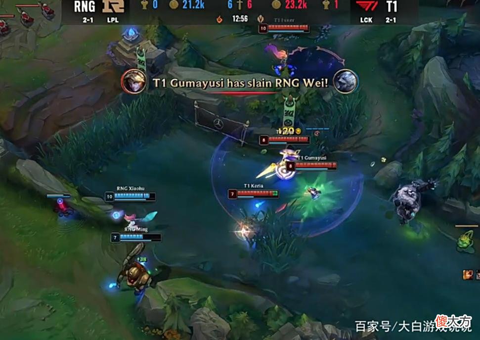 【游戏迷】MSI对抗赛：GALA超神卡莎无畏冲锋，RNG1:0T1