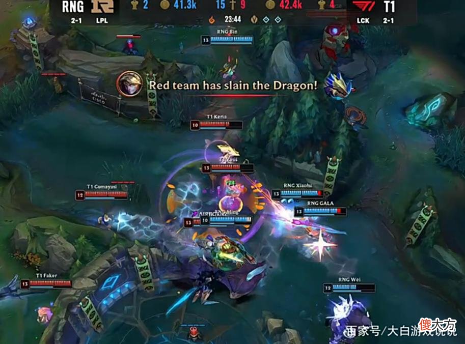 【游戏迷】MSI对抗赛：GALA超神卡莎无畏冲锋，RNG1:0T1