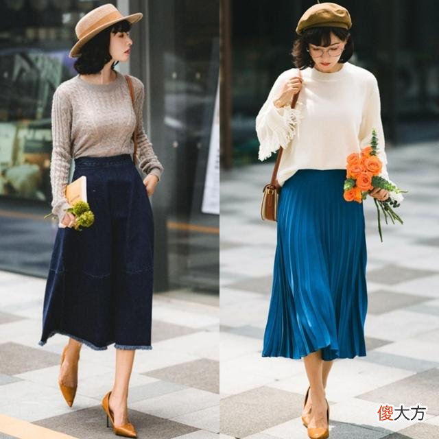 【时尚一点】你知道半身裙和高跟鞋这样搭超美，尽显女人们的柔美优雅，美极了
