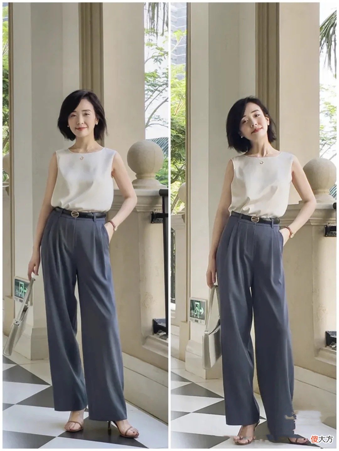 【时尚一点】过了50岁的女人，别总穿连衣裙了，“套头衫清凉裤”优雅又遮肉