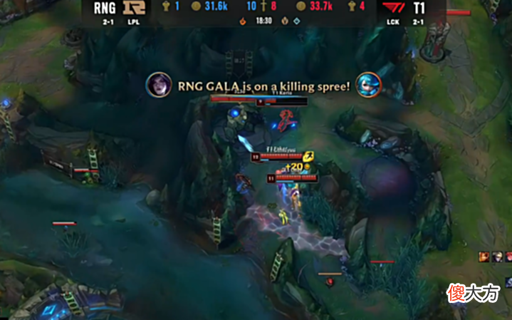 【游戏迷】MSI对抗赛:GALA超神卡莎无畏冲锋,RNG1:0T1