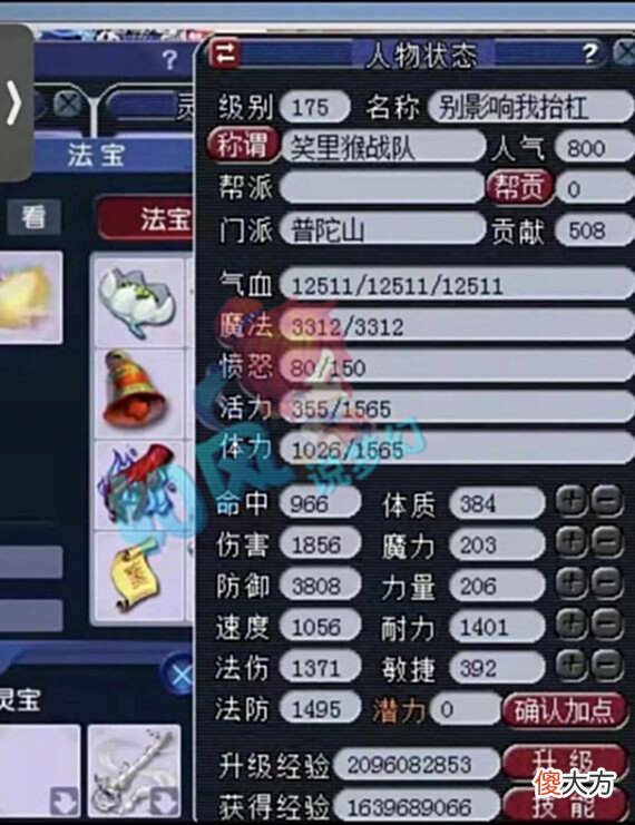 【游戏迷】梦幻西游：服战豪门指挥年薪50万起，浩文咒师普陀3808防御
