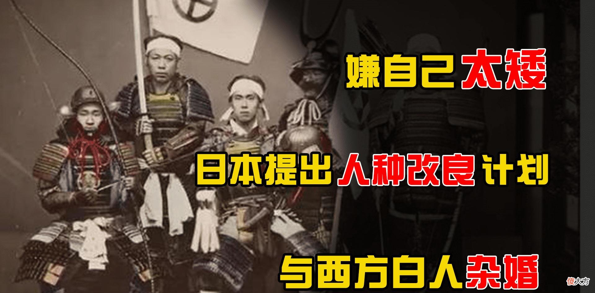 【历史故事】日本：将与西方白人杂交，实现人种改良