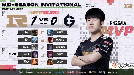 【游戏世界】《英雄联盟》MSI对抗赛第4日：RNG 1:0战胜EG！