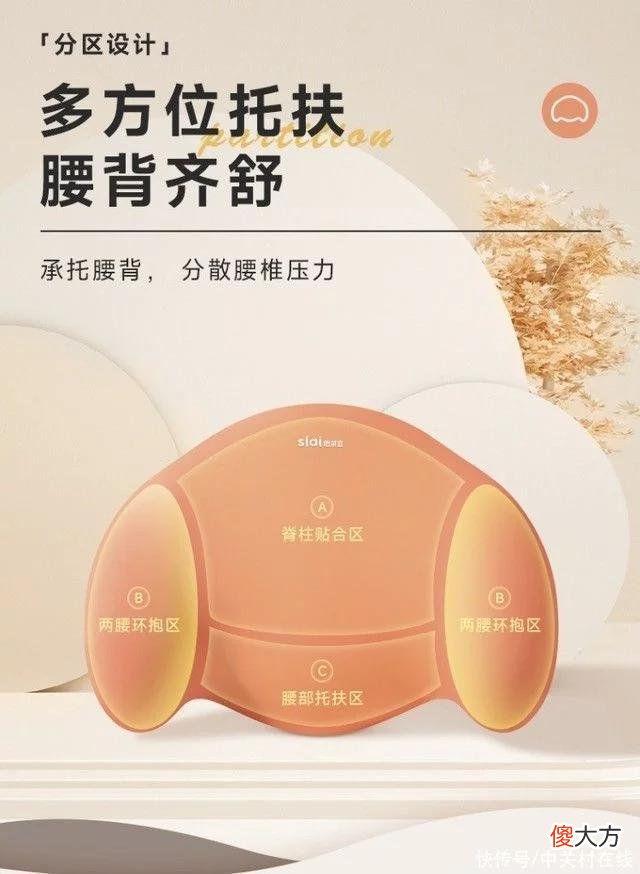 【时尚一点】保护腰椎呵护健康 思莱宜腰靠垫秒杀59.9元