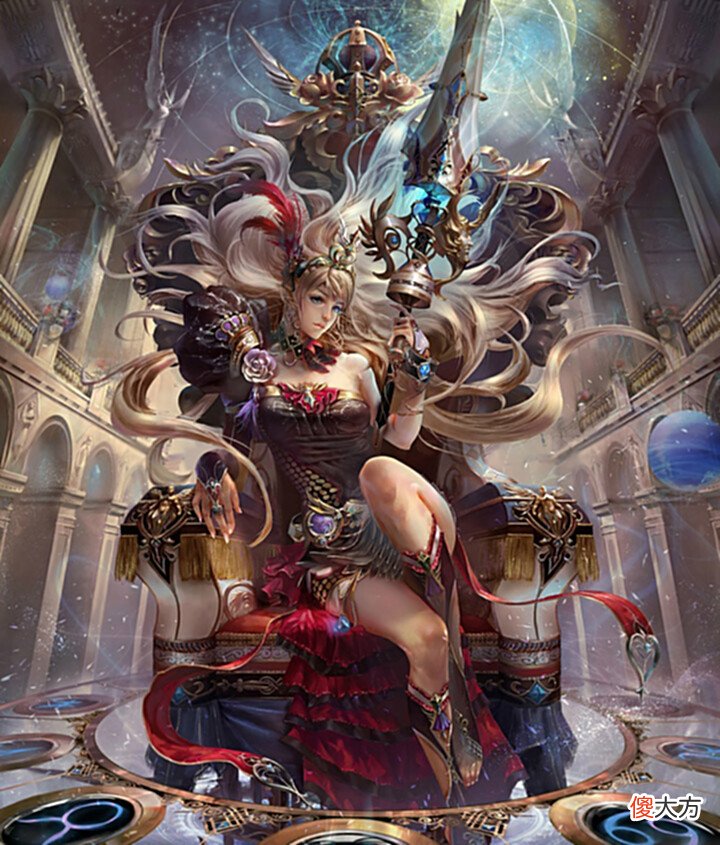 【游戏世界】华丽炫目的CG游戏人物插画,画面极具视觉冲击力