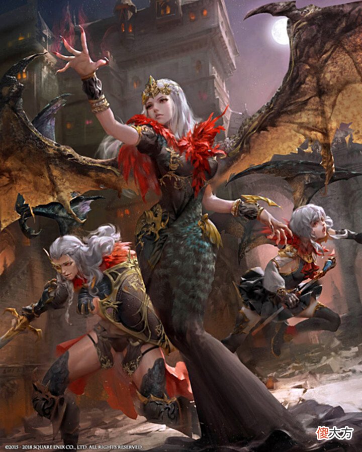 【游戏世界】华丽炫目的CG游戏人物插画,画面极具视觉冲击力